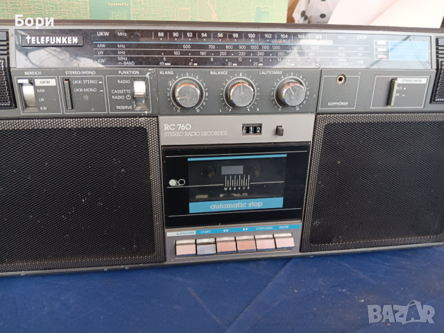 TELEFUNKEN RC 760 Радиокасетофон, снимка 5 - Радиокасетофони, транзистори - 44589799
