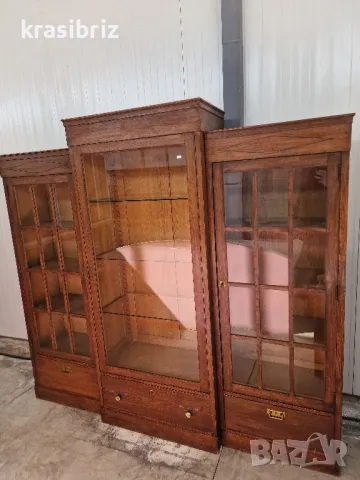 Антична Масивна Секция-внос от Германия!, снимка 2 - Секции и витрини - 49447576