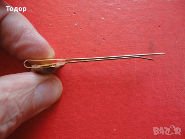 Позлатена игла щипка за вратовръзка 4, снимка 6 - Други - 53042945
