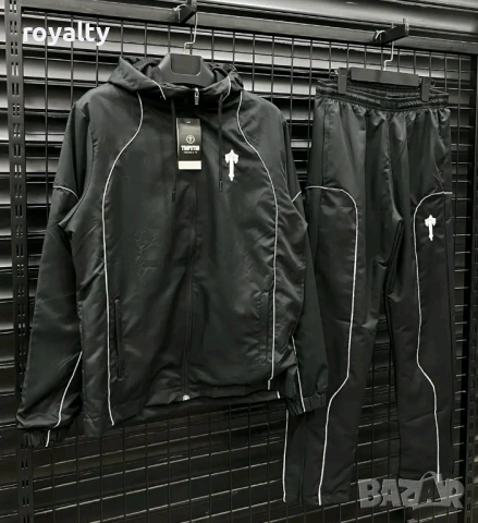 TrapStar Нов Черен Мъжки Екип Шушляк