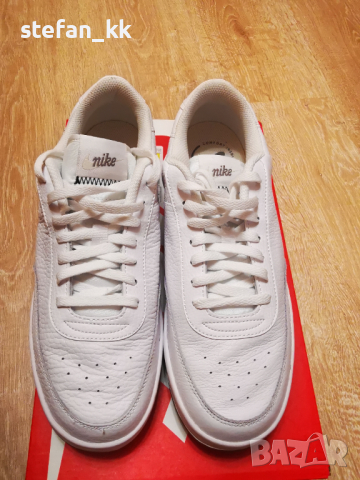Nike - Нови Спортни обувки Court Vintage Premium с кожа и еко кожа, Бял, снимка 5 - Маратонки - 44714031