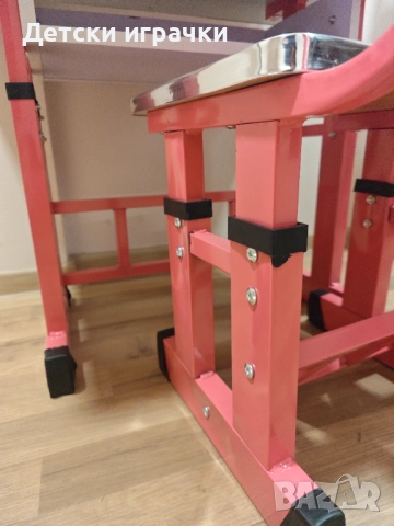 Детско бюро със столче, MDF, метал, чин и стол, снимка 13 - Мебели за детската стая - 49147049