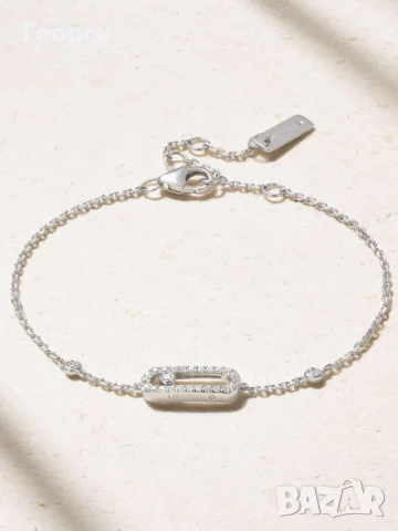 Messika гривна с мойсанити, снимка 4 - Гривни - 51424795