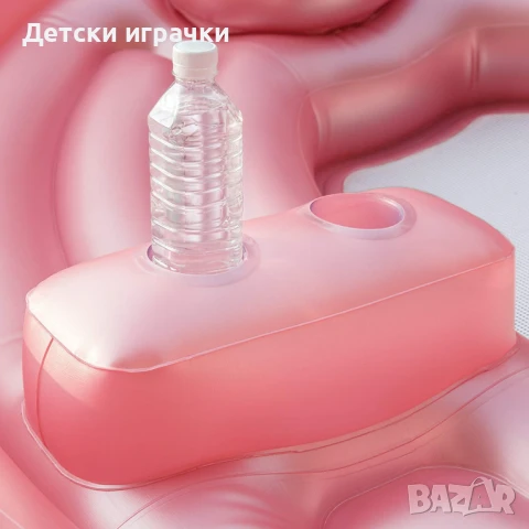 Надуваем дюшек парти остров Фламинго INTEX, 422 x 373 x 185 см, снимка 4 - Надуваеми играчки - 51107594