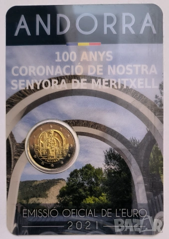 Андора 2 евро 2021 Коронацията на Дева Мария от Меричел, снимка 4 - Нумизматика и бонистика - 53947278