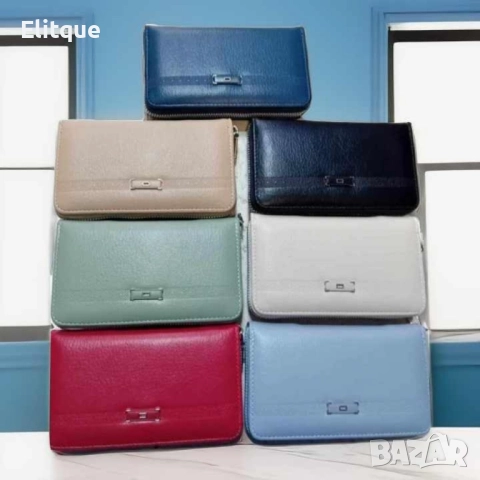 Дамско портмоне с цип и много отделения, снимка 4 - Портфейли, портмонета - 52854836