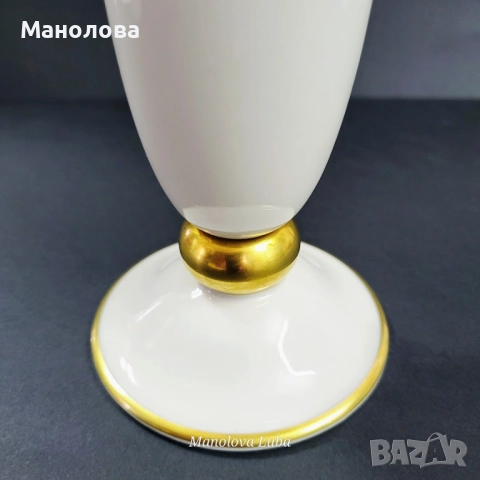 Порцеланова ваза Lindner Kueps Bavaria, снимка 5 - Други ценни предмети - 52192505