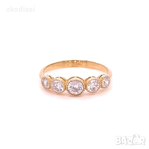 Златен дамски пръстен 1,75гр. размер:57 14кр. проба:585 модел:37709-5