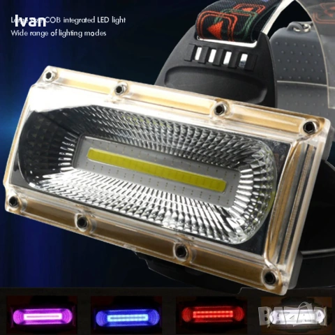 Лед фенер-челник /Led headlight, снимка 7 - Къмпинг осветление - 53982918