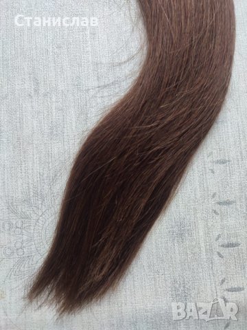 100% естествена коса, треса за удължаване - екстеншън, снимка 6 - Аксесоари за коса - 33117856