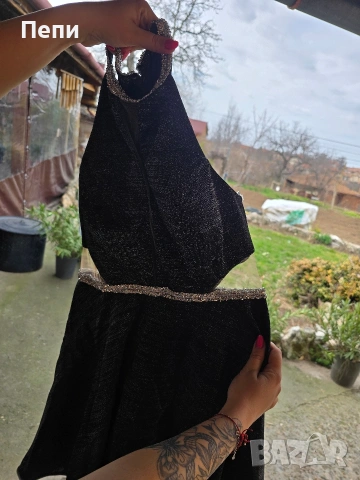 Дамска черна рокля официална - чисто НОВА, снимка 3 - Рокли - 53926522