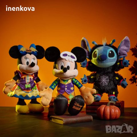 Плюшена Играчка Мики Маус Хелоуин Светещ в тъмното - Mickey Mouse Halloween 2023 - 38 см. #45