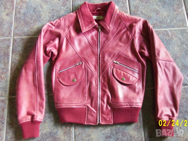 Дамско яке от естествена кожа, снимка 3 - Якета - 54300007