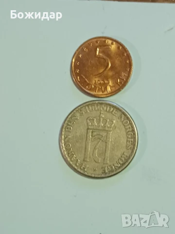 1 Крона.1957г.Норвегия., снимка 3 - Нумизматика и бонистика - 51123699