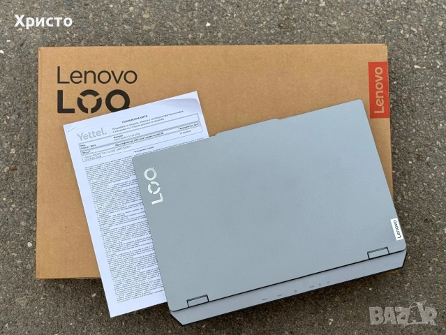 НОВ!!! Гейминг лаптоп Lenovo LOQ 15IRX9 – i5-13450HX / 32GB RAM / RTX 3050 / 1TB SSD 