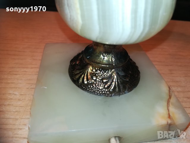 мраморна лампа 35х20см внос франция 1502212107, снимка 13 - Колекции - 31828499