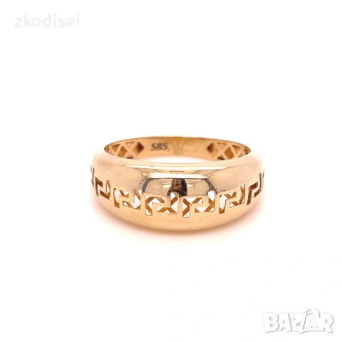 Златен дамски пръстен 1,80гр. размер:57 14кр. проба:585 модел:38178-2