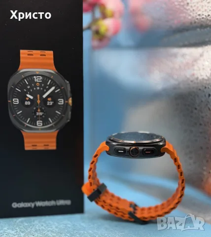 Samsung Galaxy Watch Ultra (2025), 47mm, LTE, 64GB, Titanium Gray + Orange Band