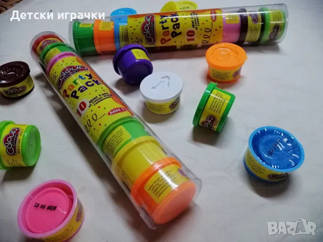 Моделин комплект от 10 броя с формички, пластелин , снимка 3 - Пластелини, моделини и пясъци - 50287767