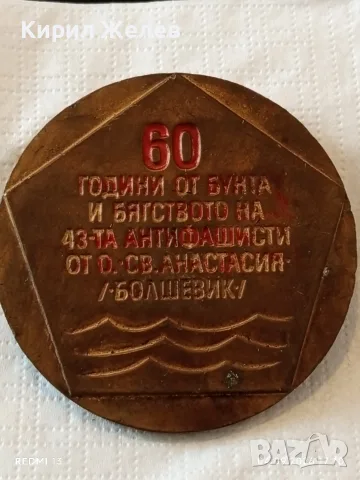 Два плакета Остров Болшевик - Чугунолеярен завод Стара Загора 45370, снимка 5 - Антикварни и старинни предмети - 55952892