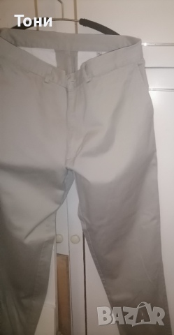 Нови Мъжки Бели Панталони , снимка 8 - Панталони - 44574498