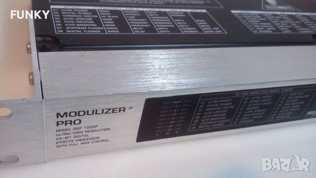 Behringer Modulizer Pro DSP1200P / 24 - bit Effects Processors, снимка 2 - Ресийвъри, усилватели, смесителни пултове - 39366506