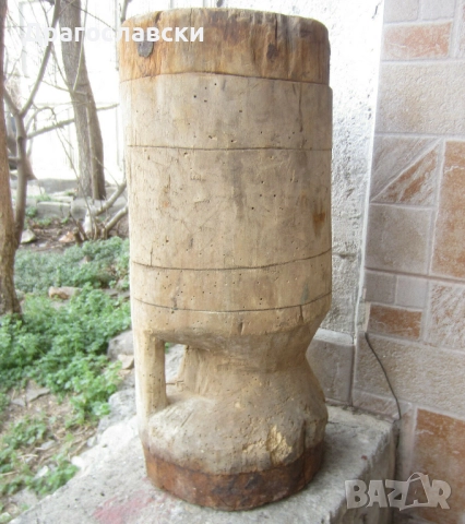 Стари: Старо дървено каче 40 см високо / бъчва буре копанка, бъкел