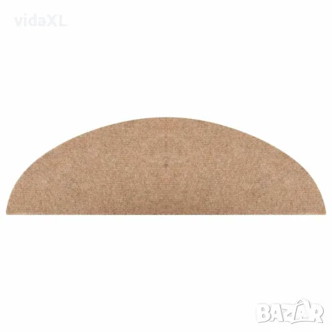 vidaXL Самозалепващи стелки за стълби, 15 бр, 56x17x3 см, бежови, снимка 6 - Изтривалки - 56145981