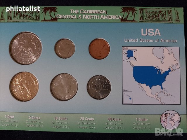 САЩ - Комплектен сет от 6 монети, снимка 2 - Нумизматика и бонистика - 37797133