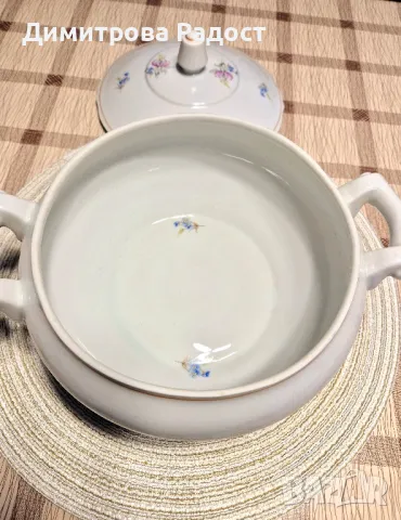 Порцеланов супник с капак! Състояние ново! , снимка 6 - Сервизи - 49129753