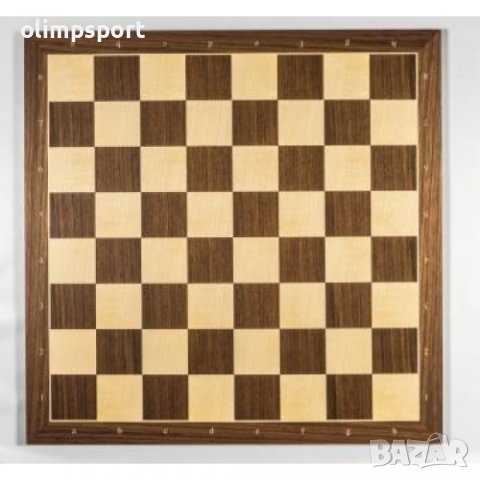 шах дъска RPF орех, ПОЛЕ 55 ММ,с нотация