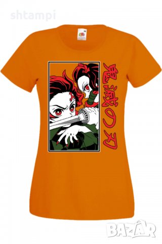 Дамска тениска Аниме Манга Demon Slayer Tanjiro Nezuko Fighting,Анимация,игра,Празник,Повод., снимка 8 - Тениски - 38058612