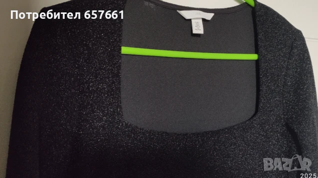 Дамска черна рокля , снимка 2 - Рокли - 50481991