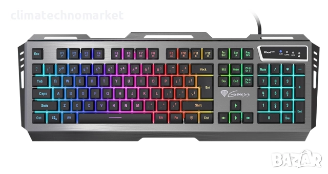 Клавиатура, Genesis Gaming Keyboard Rhod 420 Rgb Backlight Us Layout, снимка 1