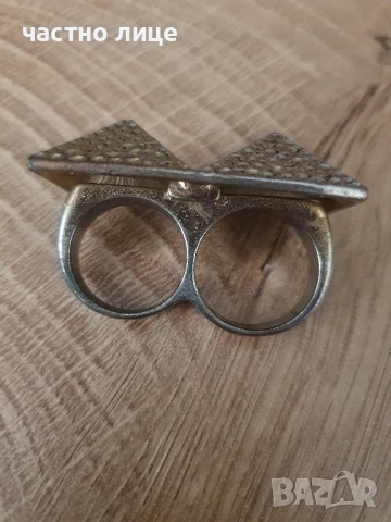 Двоен пръстен , снимка 4 - Пръстени - 50910174