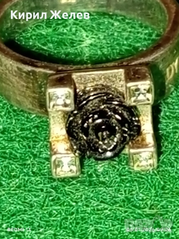 Дизайнерски сребърен пръстен DYRBERG/KERN с декоративна Роза и кристали ювелирна изработка 51799, снимка 6 - Пръстени - 52982463