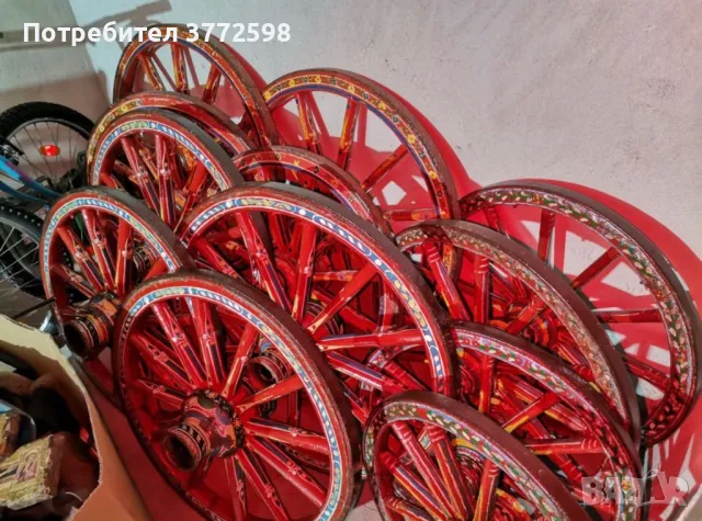 Рисувани колелета колела каруца