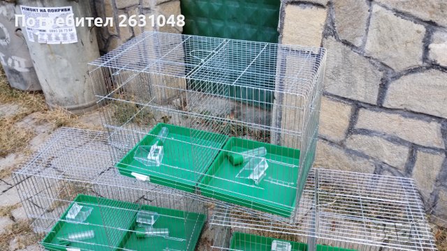 Клетка за канарчета двойна голяма XL , и за други птици, снимка 9 - Папагали - 38385741