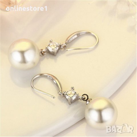 Сребърни обеци 925 - Перли Финес Код: BX506, снимка 4 - Обеци - 33746312