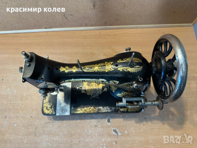 стара немска шевна машина за декорация, снимка 2 - Антикварни и старинни предмети - 54329507