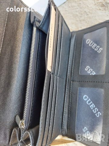 Черно портмоне с кутия  Guess код SG225, снимка 5 - Портфейли, портмонета - 36889574