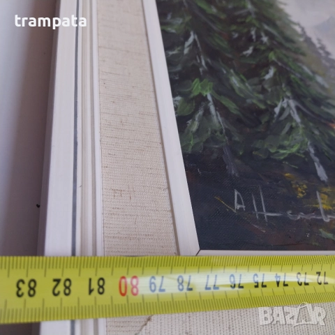 НАЙ ДОБРАТА ОФЕРТА Картина масло пейзаж сигнирана , снимка 7 - Картини - 52977288