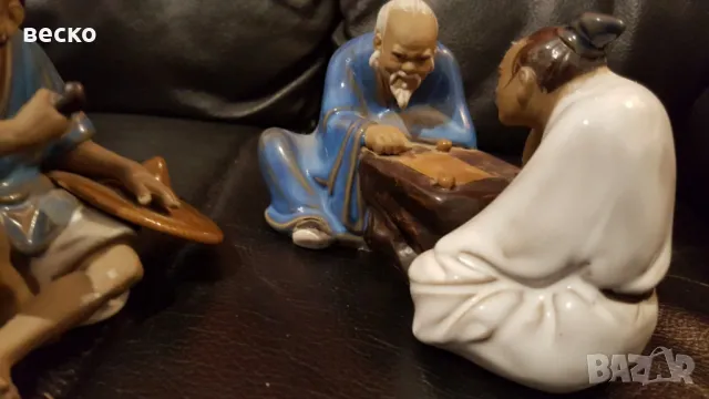 японски статуи на рибари за ценители 