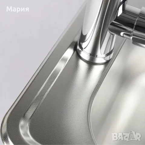 Гъвкав кухненски смесител 360° – Стоящ кран за мивка с въртящ чучур и комплект за монтаж, снимка 7 - Мивки - 55706218