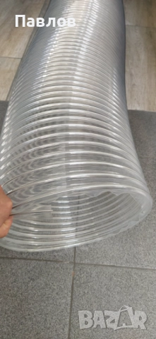 Полиуретанов маркуч за аспирация, дървообработващи и обезпрашаващи машини, пелетни горелки и др., снимка 3 - Други машини и части - 22030977