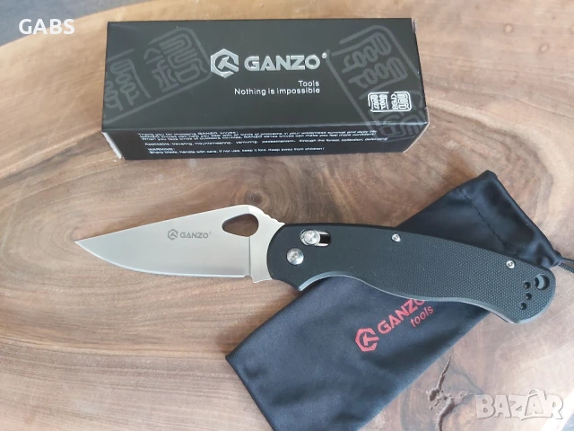 Сгъваем джобен нож GANZO,заключване Axis Lock