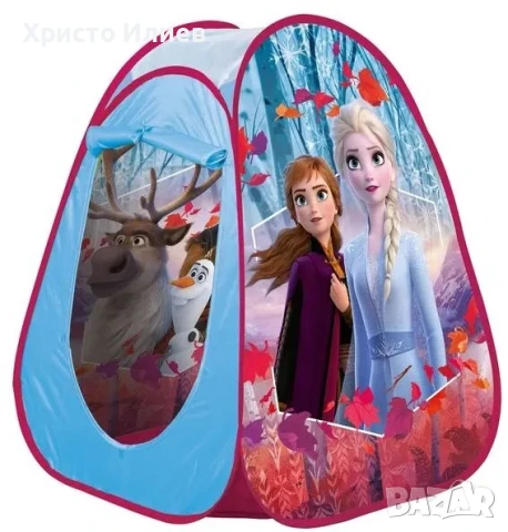 Детска палатка pop up Замръзналото кралство Frozen с чанта за съхранение