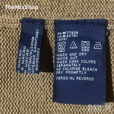 Винтидж мъжки пуловер Tommy Hilfiger | 1990s Cotton Crewneck | Размер M | +POIZON сертификат, снимка 4 - Пуловери - 56074703