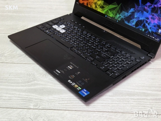 i7-12650H|RTX3050Ti|512GB SSD|IPS 144Hz|8RAM лаптоп laptop tuf туф asus асус gaming гейминг, снимка 4 - Лаптопи за игри - 53915708