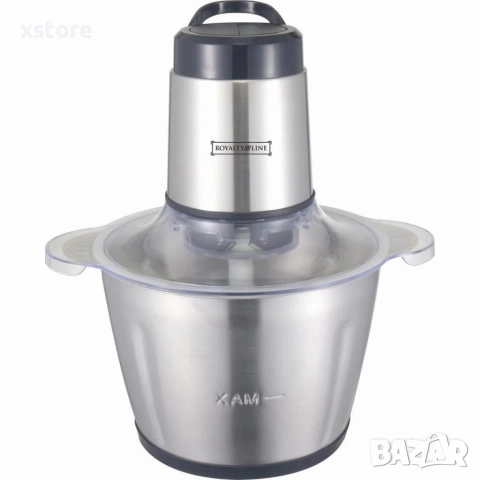 Електрически чопър с купа от неръждаема стомана Royalty Line RL-MCE300.34.18 / RL-MCE600.34.18, снимка 5 - Чопъри и пасатори - 52698787